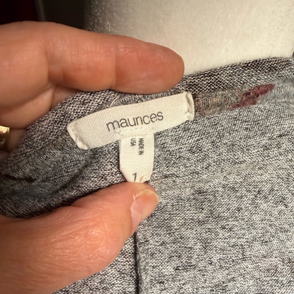Maurices Heather Gray Knit Hoodie - Picture 7 of 8